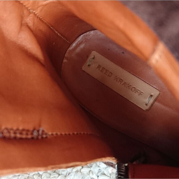 REED KRAKOFF suede brown side buckle ankle boots size 37 - Picture 7 of 12